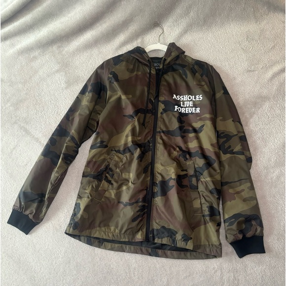 Assholes Live Forever Limited Edition Camo Zip Up Windbreaker - Picture 1 of 4